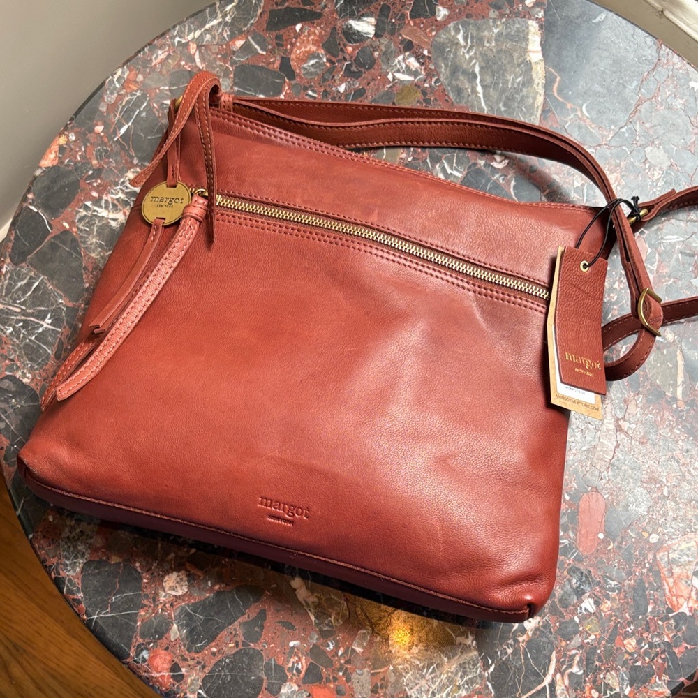 Margot Rich Brown Crossbody Bag